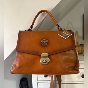 PRATESI Firenze Vaccheta crossbody messenger bag NWT